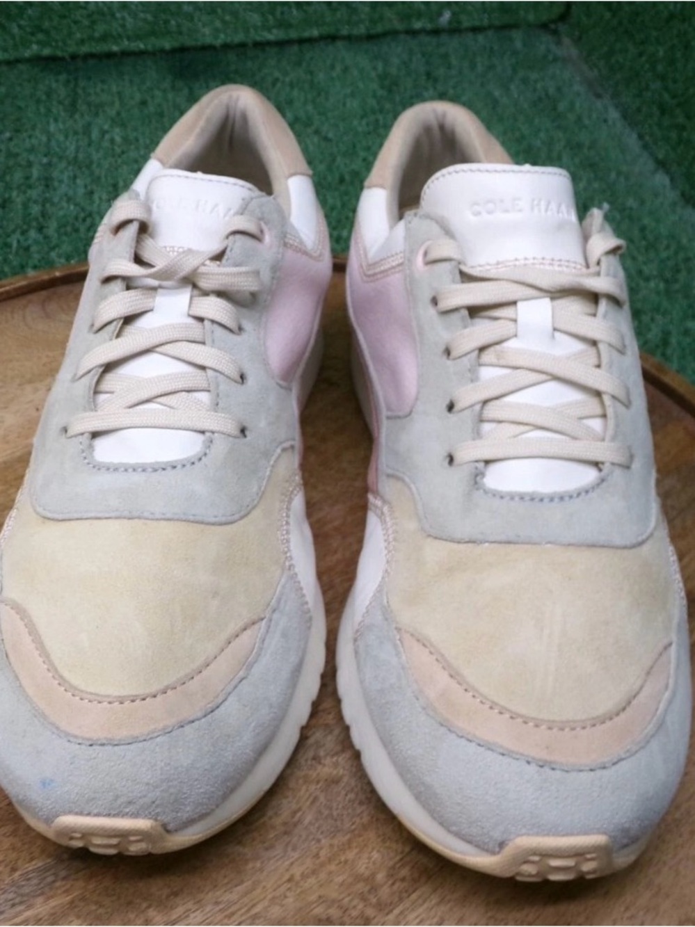 Cole Haan Pastel Multi-Color Suede & Leather Sneakers size 9
